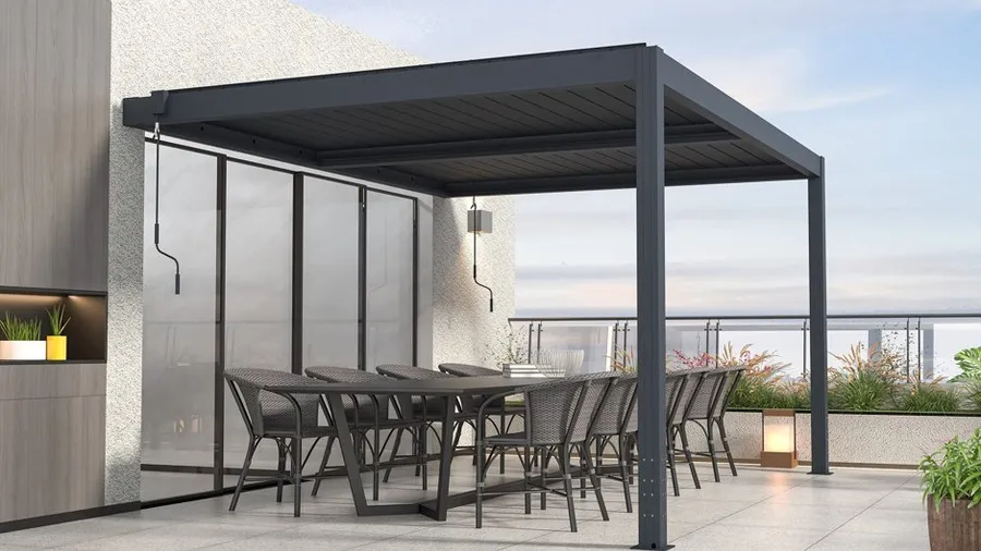 Illustration : Pergola bioclimatique 4x3 : prix et modèles comparés
